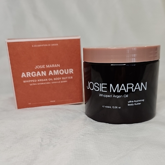 NEW! Josie Maran 13.5 oz Argan Amour Whipped Argon Oil Body Butter-Vanilla Berry - Picture 4 of 4